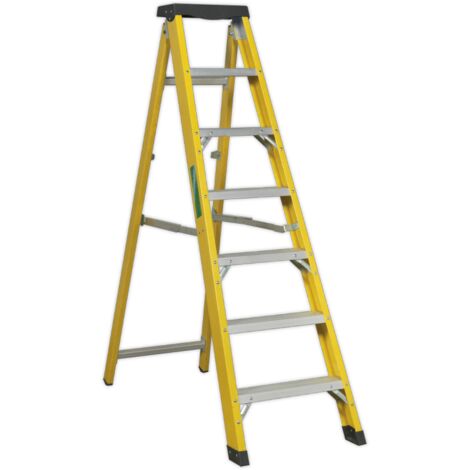 Sealey Fibreglass Step Ladder 6-Tread - EN 131 FSL7