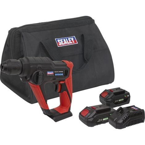 Sealey CP20VSDSKIT SV20 Series SDS Plus Cordless Rotary Hammer Drill Kit 20V - 2 Batteries