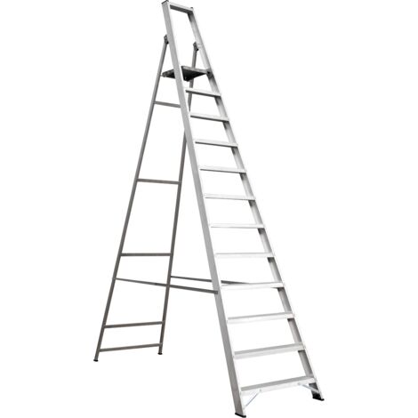 Sealey AXL12 Industrial Step Ladder 12-Tread Aluminium - EN 131