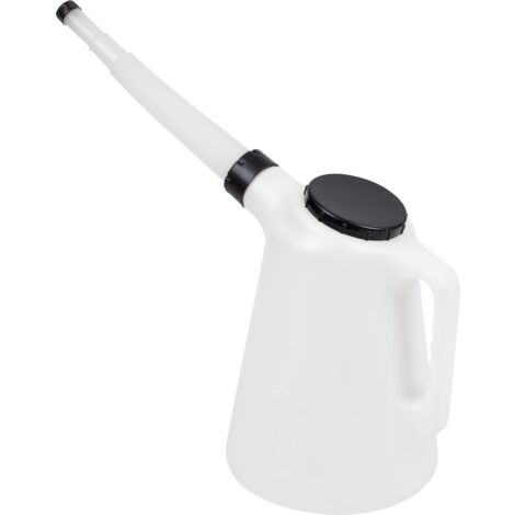 Sealey JDL5 Oil Container with Flexible Spout 5L - Black Lid