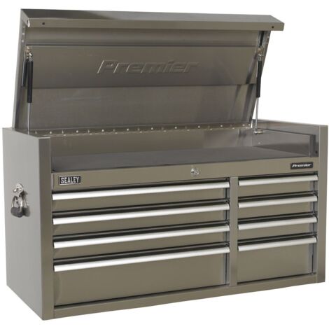 Sealey Topchest 8 Drawer 1055mm Stainless Steel Heavy-Duty PTB104008SS