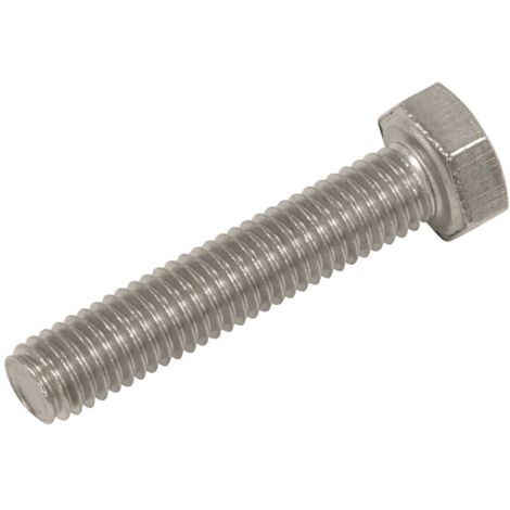 Sealey S525 Stainless Steel Hex Head Set Screw DIN 933 - M5 X 25 A2 - Pack of 50