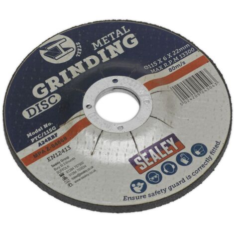 Sealey Grinding Disc �115 x 6mm �22mm Bore PTC/115G