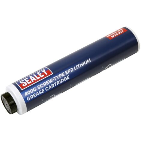 Sealey Screw-Type EP2 Lithium Grease Cartridge 400g SCS107 (1/2)