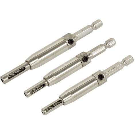 Sealey Self-Centring Chamfered Hinge Drill Set 3pc AK3HD (1/5)