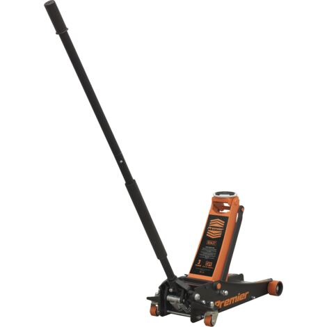 Sealey Premier Low Profile Trolley Jack with Rocket Lift 3 Tonne - Orange 3040AO
