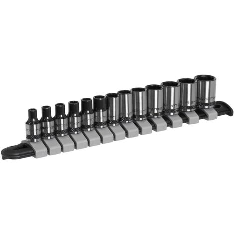 Sealey Premier Black Socket Set 1/4""Sq Drive 13pc AK7990