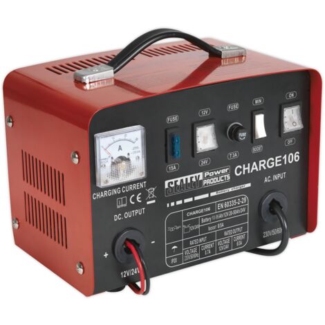 Sealey Battery Charger 8A 12/24V 230V CHARGE106