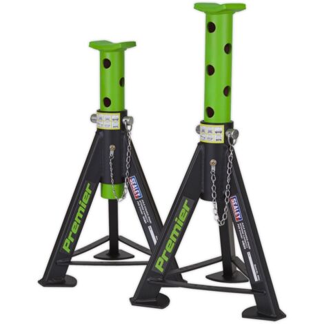 Sealey Axle Stands (Pair) 6 Tonne Capacity per Stand - Green AS6G