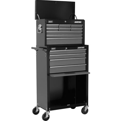 Sealey AP2513B American PRO Topchest & Rollcab Combination 13 Drawer - Black/Grey