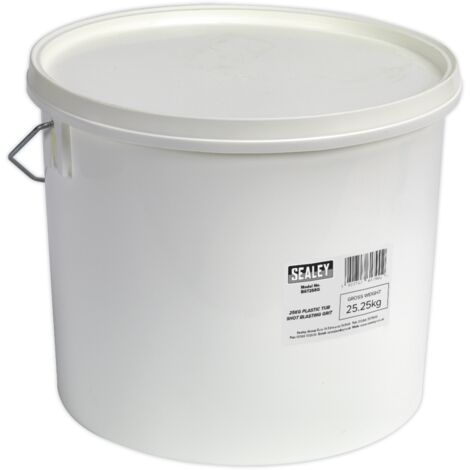 Sealey Shot Blasting Grit 25kg Plastic Tub BGT25KG