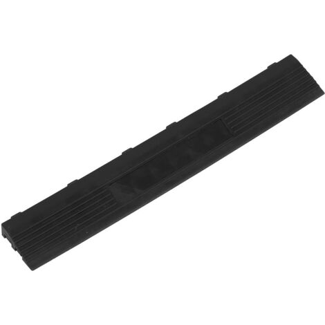 Sealey Polypropylene Floor Tile Edge 400 x 60mm, Black Female - Pack of 6 FT3EBF
