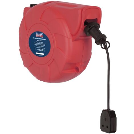 Sealey CRM151 15m Retractable Cable Reel System 1 x 230V