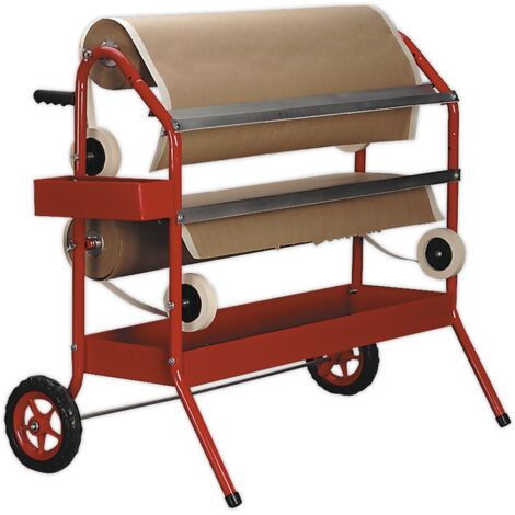 Sealey Masking Paper Dispenser Trolley 2 x 900mm Rolls MK67