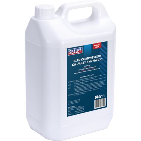 Sealey Compressor Oil Fully Synthetic 5L FSO5