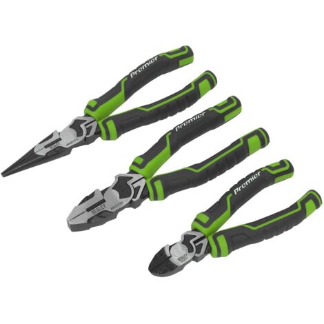 Sealey Premier High Leverage Pliers Set 3pc - Green AK8376HV (1/5)