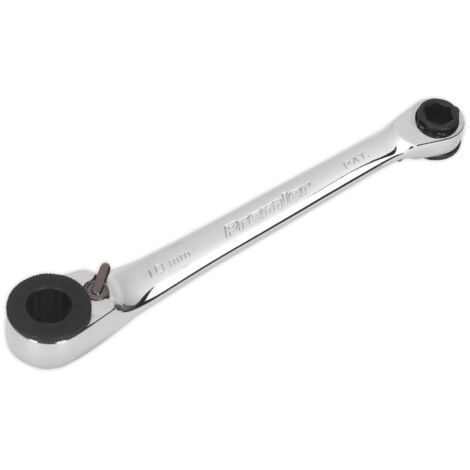 Sealey Premier Reversible Ratchet Spanner 1/4""Hex x 10mm Hex AK6968 (1/2)