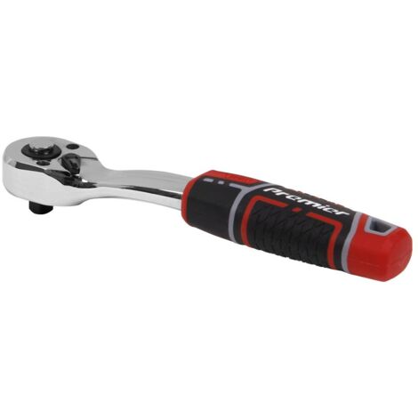 Sealey AK8937 Premier Offset Ratchet Wrench with Flip Reverse 1/4""Sq Drive (1/5)