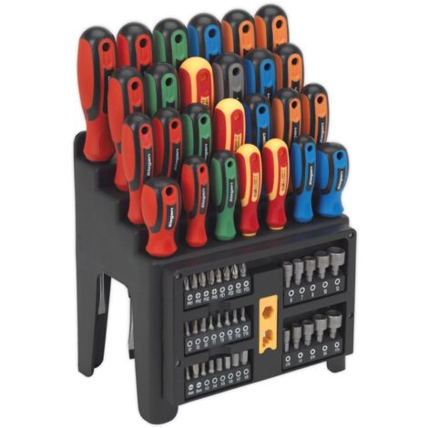 Sealey Siegen Screwdriver, Bit & Nut Driver Set 61pc S01152