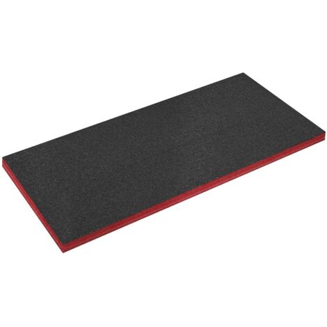 Sealey Easy Peel Shadow Foam® 1200 x 550 x 50mm - Red/Black SF50R