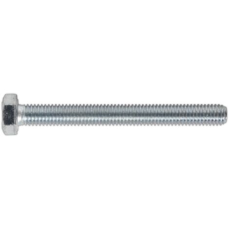 Sealey 8.8 Zinc Plated HT Setscrew M8 x 75mm, DIN 933 - Pack of 25 SS875