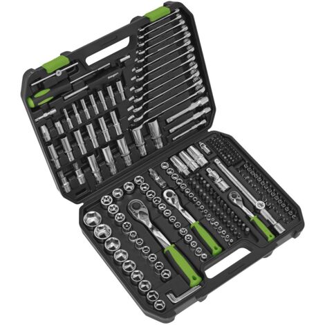 Sealey S01212 Siegen Socket Set 1/4"", 3/8"" & 1/2""Sq Drive 219pc
