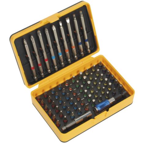 Sealey Power Tool Bit Set 71pc Colour-Coded S2 S01038
