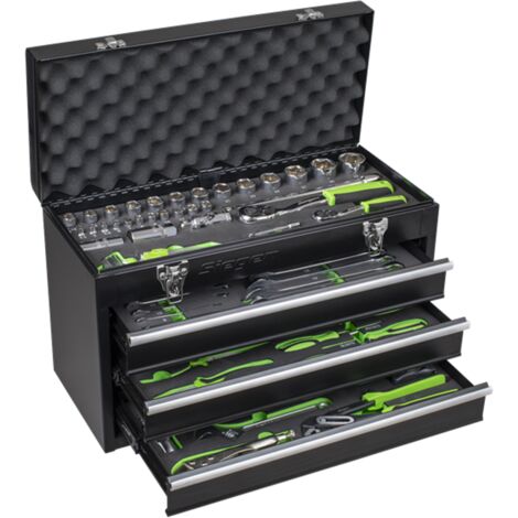 Sealey S01266 Siegen Portable Tool Chest 3 Drawer with Tool Kit 98pc