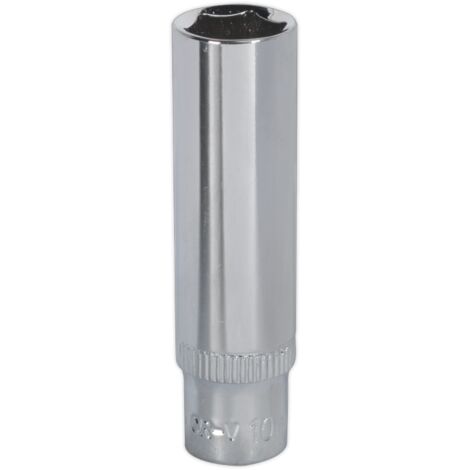 Sealey SP1410D Premier Fully Polished Deep Socket 1/4"Sq Drive 10mm (1/2)