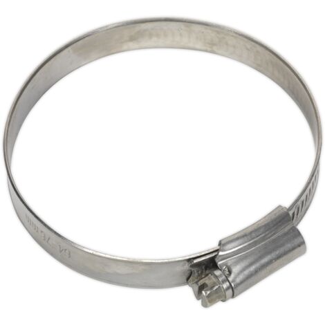 Sealey SHCSS3 Stainless Steel Hose Clip 64-76mm - Pack of 10