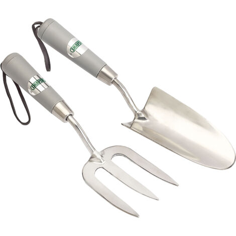 Draper Stainless Steel Hand Fork and Trowel Set (2-Piece) for Gardening and Landscaping (1/5)