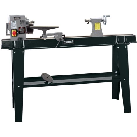 Draper 60990 Variable Speed Wood Lathe with Digital Display, 750W, 230V