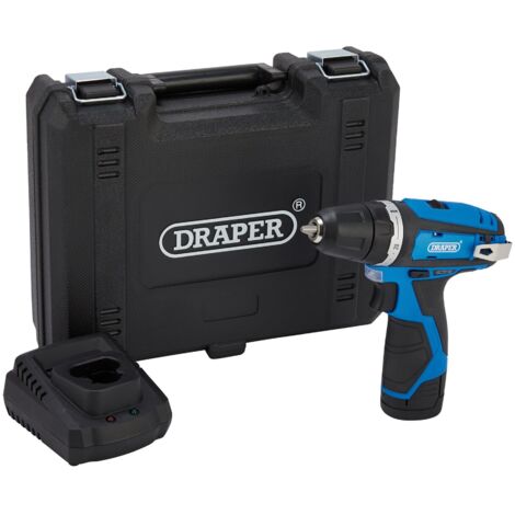 Draper 12V Drill Driver Kit (Model 70328) with 1.5Ah Battery and Fast Charger (1/2)