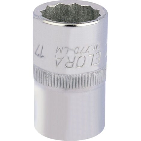 17mm 1/2 Inch Drive Bi-Hexagon Socket (24624) by Draper – Precision Metric Square Drive Tool for Automotive and Mechanical Applications (1/5)