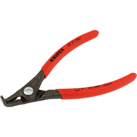 Knipex 49 21 A01 130mm 90° External Straight Tip Circlip Pliers with 3-10mm Capacity (Model 75093) (1/5)