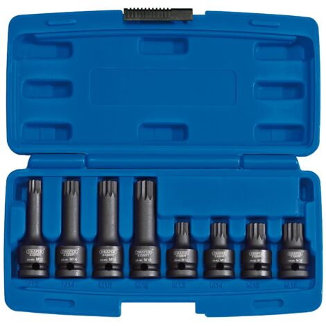 Draper Expert 8-Piece 1/2" Square Drive Tamper-Proof Impact Spline Bit Set (Model 49460) (1/5)