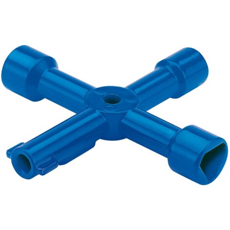Draper 65393 4-Way Utility Service Key for Plumbing and Maintenance (1/5)