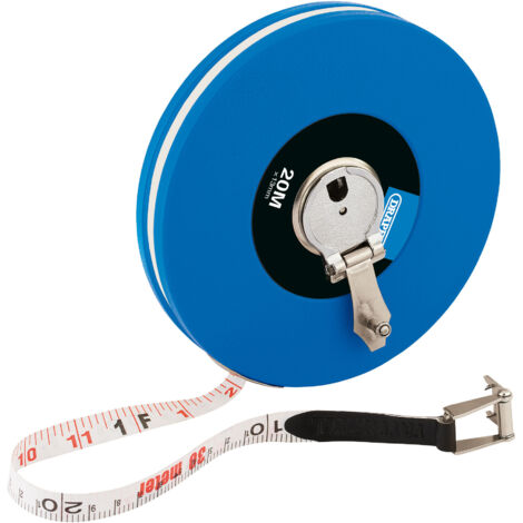 Draper Expert 20m (66ft) Fiberglass Measuring Tape – Durable, Precision Field Tape with Locking Mechanism (Model 88215) (1/5)