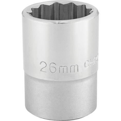 Draper T-MM/B 3/10.2 cm Square Drive 12-Point Socket (26 mm), Blue (1/5)