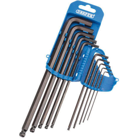 Draper AF Long H/Key Ball End 10-Piece Imperial Hexagon and Ball End Hex Key Set (Model 33723) (1/5)