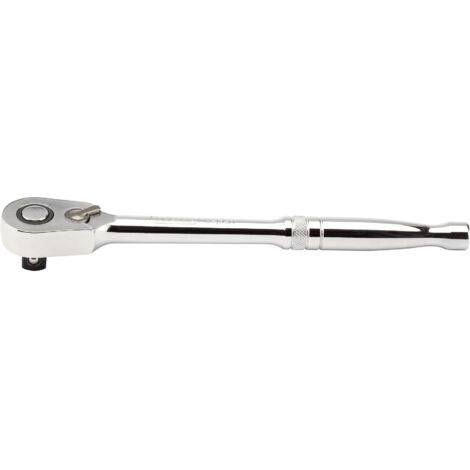Draper H60MH 1/5.1 cm Square Drive Ratchet Wrench with 60 Teeth, Reversible Micro Head, Blue (1/5)