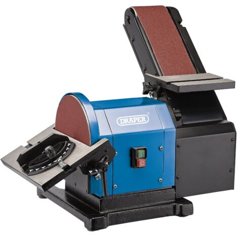 Draper 230V Belt and Disc Sander with 100mm Belt, 200mm Disc, 500W Power (Model 98525)