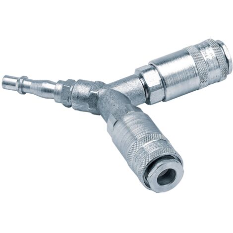 Draper PCL Twin Standard Coupling Kit with Two Male Couplings and One Tailpiece – Model 25813, Sold Loose (1/5)