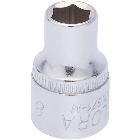 Draper 8mm Hexagon Socket for 3/8-Inch Drive – Metric Hexagon Socket, Model 25846 (1/5)
