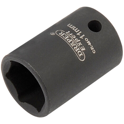 Draper Expert HI-TORQ® 11mm Metric Impact Socket for 1/4" Drive - Heavy-Duty 1/4" Square Drive Impact Socket (1/5)