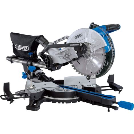 Draper 255mm Sliding Compound Mitre Saw with 1800W Power - Model 90170