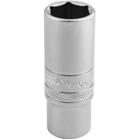 Draper – Hi-Torq deep socket wrench 3/8" drive – 17mm size – 6-point design for secure grip – High-quality steel for automotive and machinery (1/5)