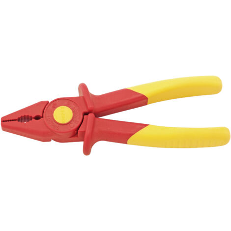 Knipex Fully Insulated 180mm 'S' Range Soft Grip Flat Nose Pliers with Ergonomic Design and Enhanced Safety