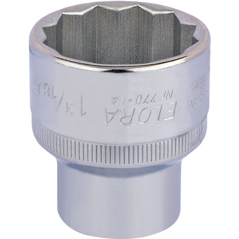 Draper 1/2" Drive 1.3/16" AF Bi-Hexagon Socket (Part No. 24509) - Heavy-Duty Square Drive Hex Socket for Automotive and Mechanical Applications (1/5)