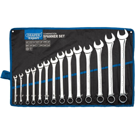 Draper Expert HI-TORQ® Imperial Combination Spanner Set (14 Pieces, Model 29548) (1/5)